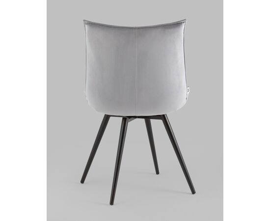 Стул вращающийся Робб велюр серый, изображение 5 | Интернет магазин мебели и декора LifeDekor