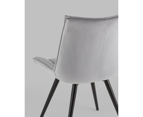 Стул вращающийся Робб велюр серый, изображение 7 | Интернет магазин мебели и декора LifeDekor