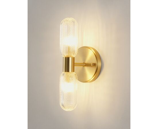 Светильник настенный Moderli V11018-2W Brass, изображение 10 | Интернет магазин мебели и декора LifeDekor