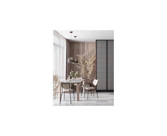 Стол обеденный Varden раскладной 160-220х90 см керамика серый, изображение 46 | Интернет магазин мебели и декора LifeDekor