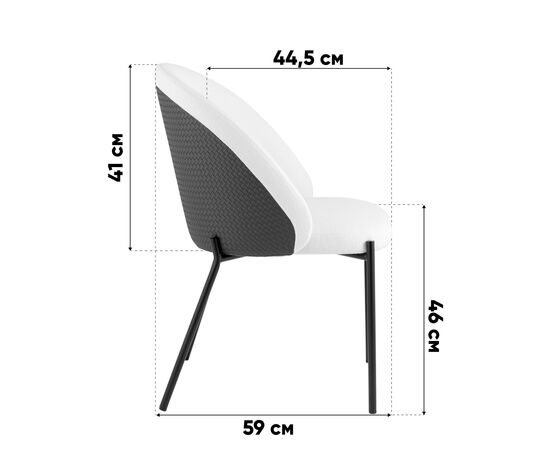 Стул обеденный Adelinde бежевый с зеленой экокожей, изображение 49 | Интернет магазин мебели и декора LifeDekor
