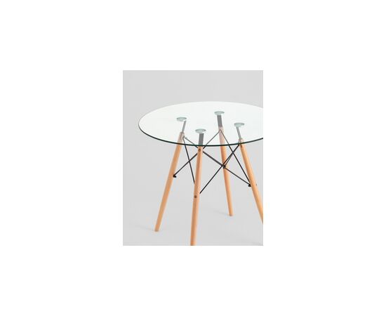 Стол Eames DSW NEW D80 стеклянный, изображение 11 | Интернет магазин мебели и декора LifeDekor