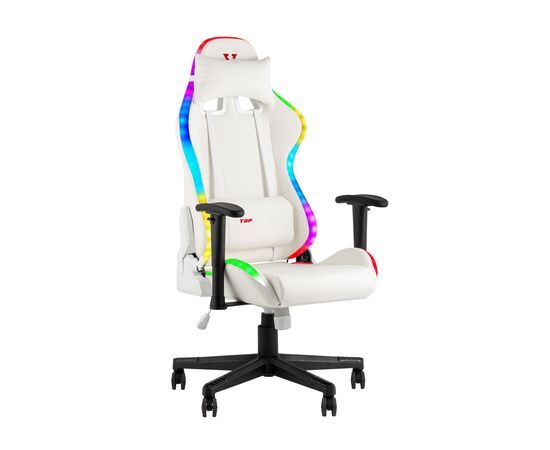 Кресло спортивное TopChairs GMM-080 белый на черной базе | Интернет магазин мебели и декора LifeDekor