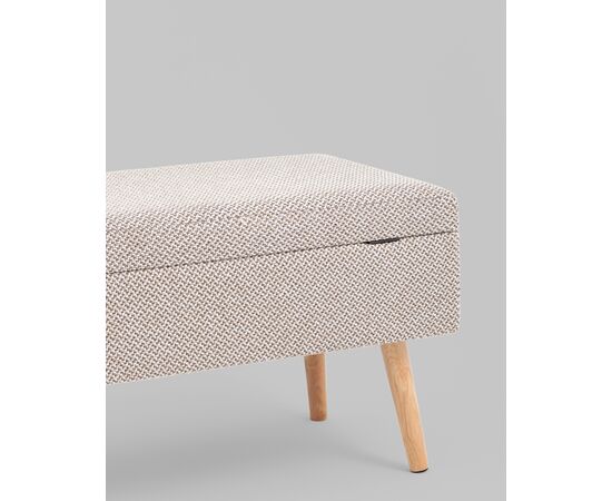 Банкетка Сторми с ящиком серый, изображение 4 | Интернет магазин мебели и декора LifeDekor