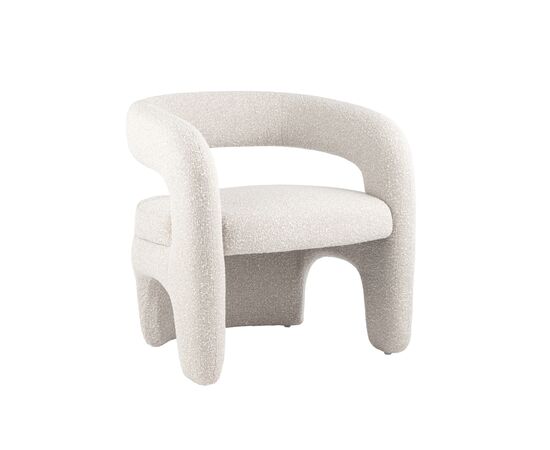 Кресло лаунж Bones жемчужный | Интернет магазин мебели и декора LifeDekor