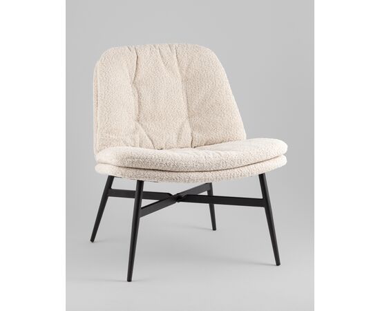 Кресло лаунж Tail кремовый, изображение 4 | Интернет магазин мебели и декора LifeDekor