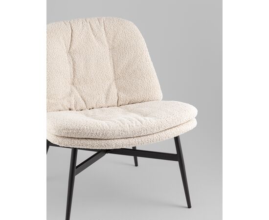 Кресло лаунж Tail кремовый, изображение 15 | Интернет магазин мебели и декора LifeDekor