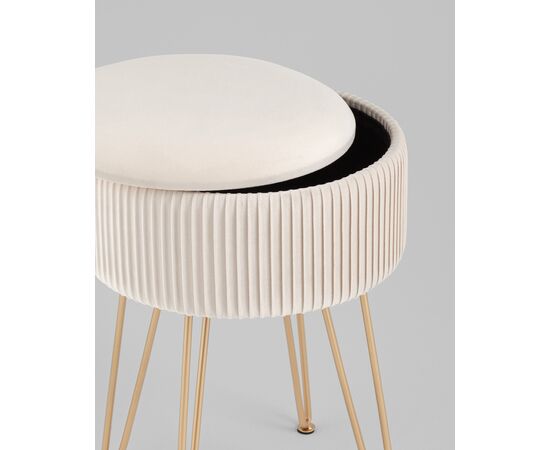 Пуф Астор бежевый, изображение 5 | Интернет магазин мебели и декора LifeDekor