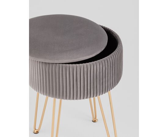 Пуф Астор серый, изображение 4 | Интернет магазин мебели и декора LifeDekor