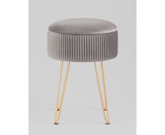 Пуф Астор серый, изображение 3 | Интернет магазин мебели и декора LifeDekor