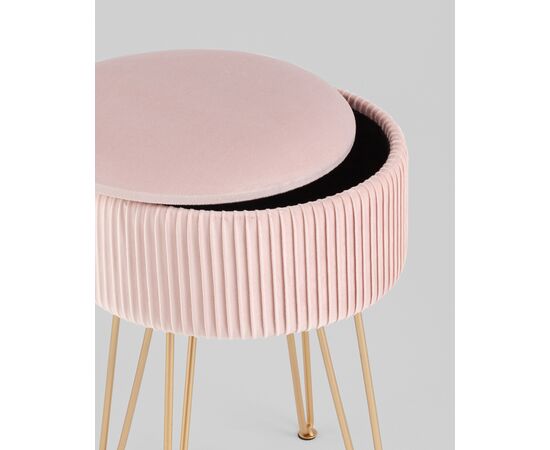 Пуф Астор светло-розовый, изображение 6 | Интернет магазин мебели и декора LifeDekor