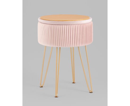 Пуф Астор светло-розовый, изображение 7 | Интернет магазин мебели и декора LifeDekor