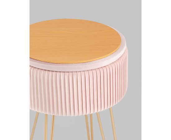 Пуф Астор светло-розовый, изображение 8 | Интернет магазин мебели и декора LifeDekor