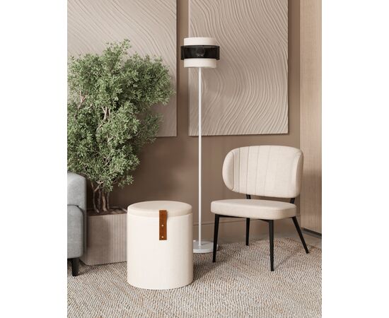 Пуф с ящиком Эркки рогожка S белый, изображение 27 | Интернет магазин мебели и декора LifeDekor