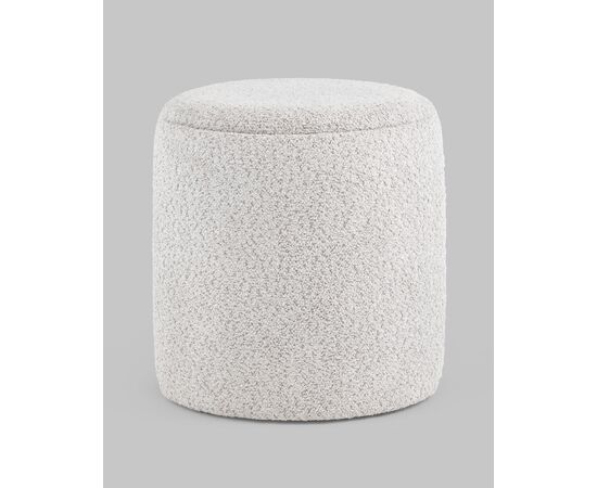 Пуф Taks букле светло-серый, изображение 3 | Интернет магазин мебели и декора LifeDekor