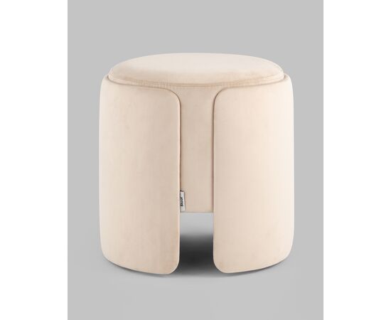 Пуф Taks велюр молочный, изображение 5 | Интернет магазин мебели и декора LifeDekor