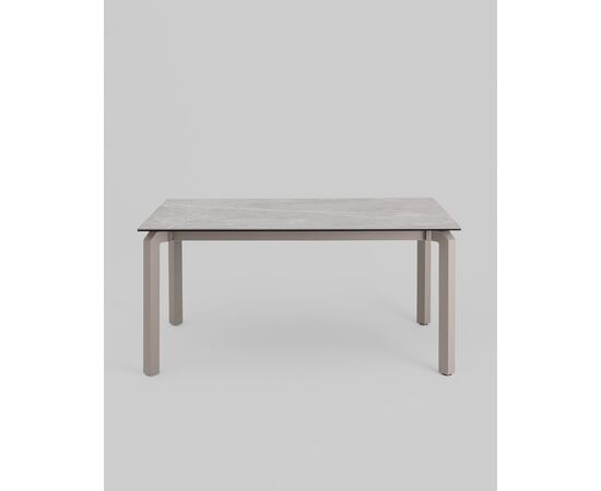 Стол обеденный Varden раскладной 160-220х90 см керамика серый, изображение 5 | Интернет магазин мебели и декора LifeDekor