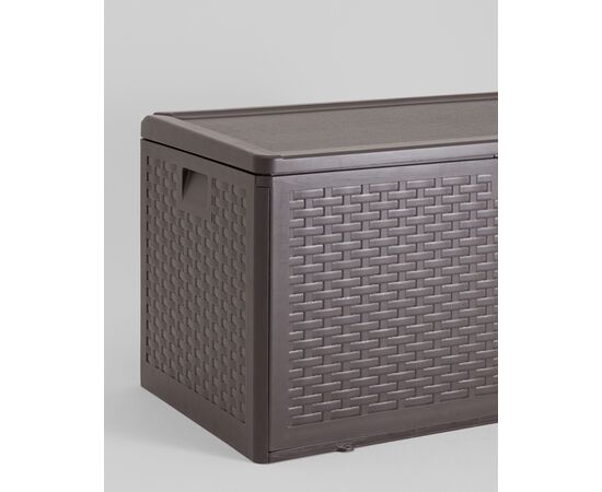 Стол-сундук Кейт пластик 110*55 см 276 л коричневый, изображение 6 | Интернет магазин мебели и декора LifeDekor