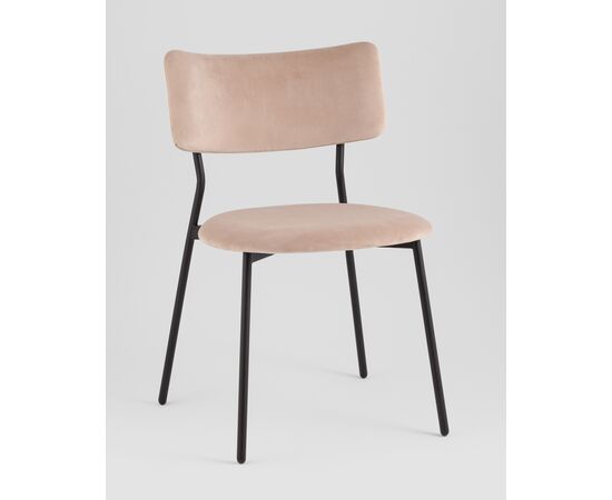 Стул Амелия велюр бежевый, изображение 2 | Интернет магазин мебели и декора LifeDekor