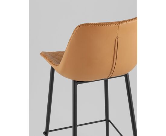 Стул барный Arch экокожа коричневый, изображение 9 | Интернет магазин мебели и декора LifeDekor
