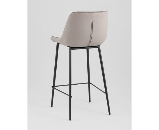 Стул барный Arch экокожа серый, изображение 8 | Интернет магазин мебели и декора LifeDekor