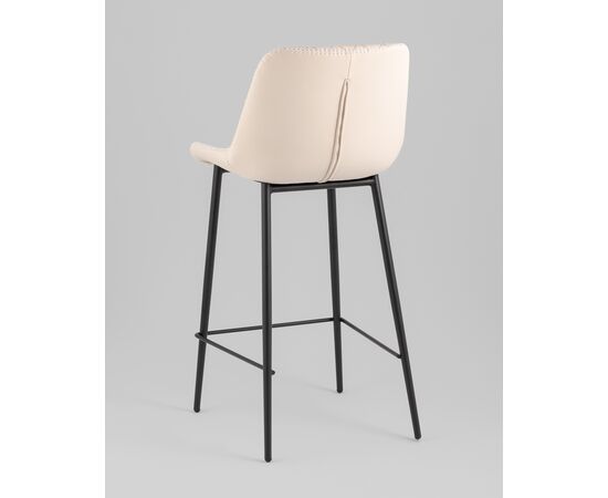 Стул барный Arch экокожа светло-серый, изображение 8 | Интернет магазин мебели и декора LifeDekor