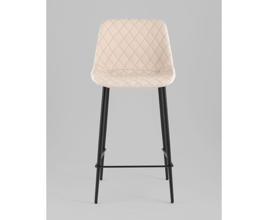 Стул барный Arch экокожа светло-серый, изображение 5 | Интернет магазин мебели и декора LifeDekor