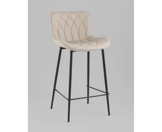 Стул барный Vault экокожа серый, изображение 4 | Интернет магазин мебели и декора LifeDekor