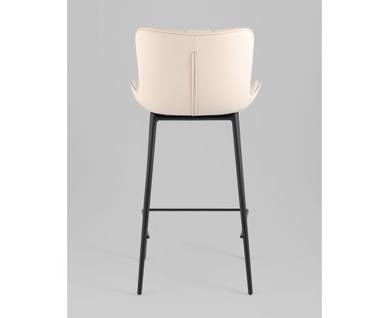 Стул барный Vault экокожа светло-серый, изображение 7 | Интернет магазин мебели и декора LifeDekor