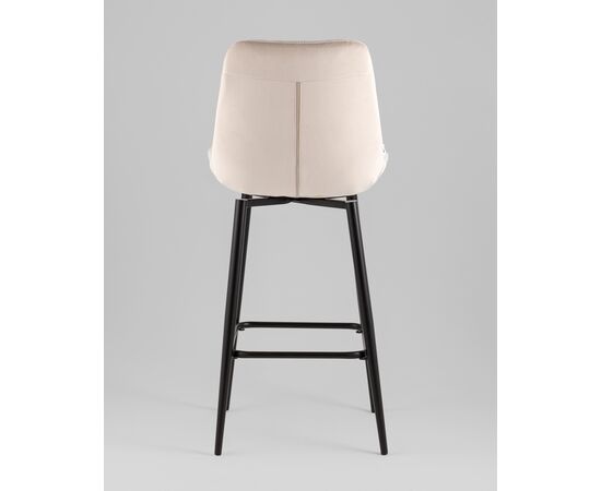 Стул барный Флекс с поворотным механизмом велюр бежевый, изображение 5 | Интернет магазин мебели и декора LifeDekor