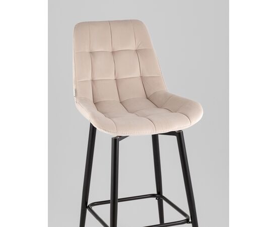 Стул барный Флекс с поворотным механизмом велюр бежевый, изображение 8 | Интернет магазин мебели и декора LifeDekor