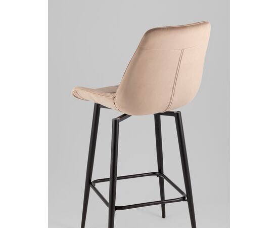 Стул барный Флекс с поворотным механизмом велюр капучино, изображение 7 | Интернет магазин мебели и декора LifeDekor