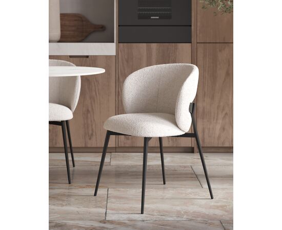 Стул Блейз букле белый, изображение 3 | Интернет магазин мебели и декора LifeDekor