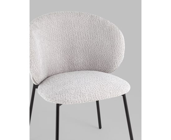 Стул Блейз букле светло-серый, изображение 10 | Интернет магазин мебели и декора LifeDekor