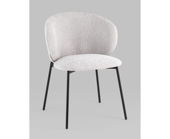 Стул Блейз букле светло-серый, изображение 2 | Интернет магазин мебели и декора LifeDekor