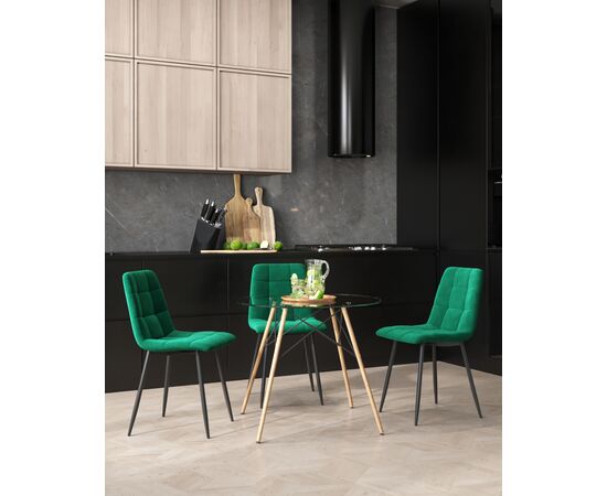 Стол Eames DSW NEW D80 стеклянный, изображение 7 | Интернет магазин мебели и декора LifeDekor