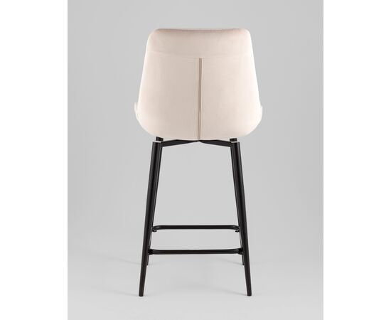 Стул полубарный Флекс с поворотным механизмом велюр бежевый, изображение 5 | Интернет магазин мебели и декора LifeDekor