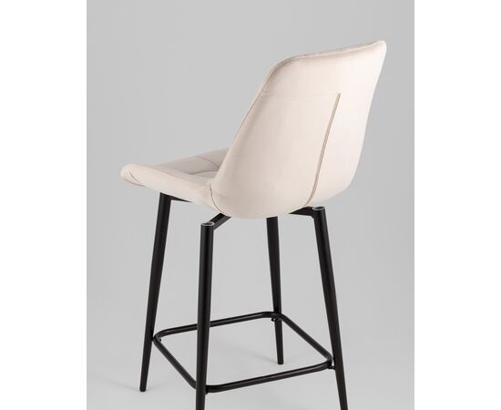 Стул полубарный Флекс с поворотным механизмом велюр бежевый, изображение 7 | Интернет магазин мебели и декора LifeDekor