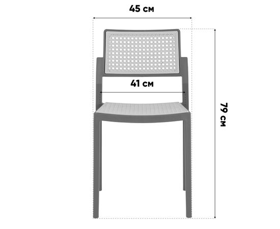Стул пластиковый Milto белый, изображение 9 | Интернет магазин мебели и декора LifeDekor