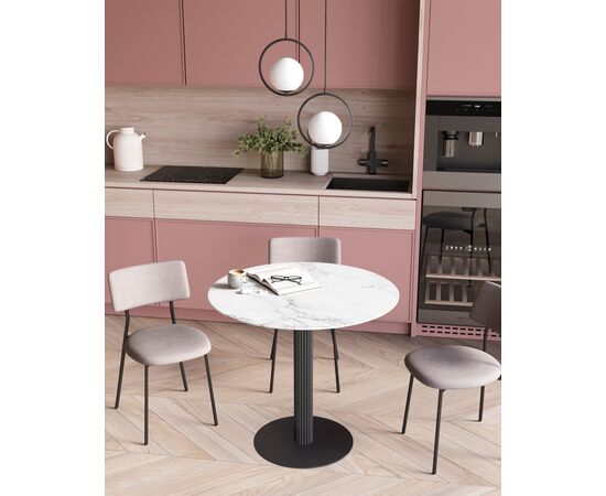 Стул Амелия велюр светло-серый, изображение 3 | Интернет магазин мебели и декора LifeDekor