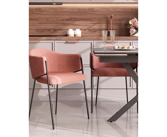 Стул обеденный Carmel пыльно-розовый, изображение 3 | Интернет магазин мебели и декора LifeDekor