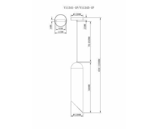 Светильник подвесной Moderli V11343-1P Tube, изображение 7 | Интернет магазин мебели и декора LifeDekor