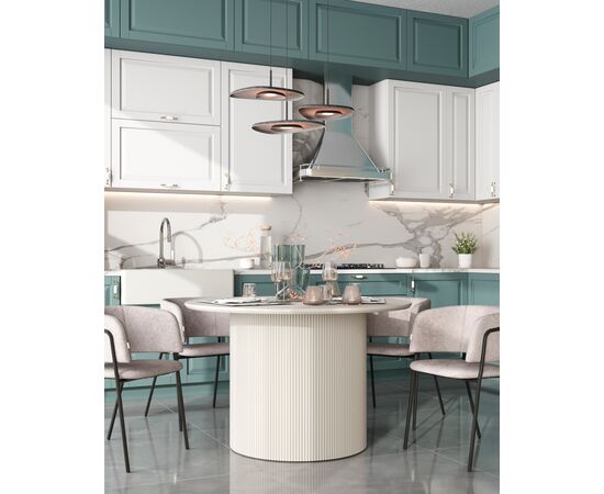 Кресло Нэлли New буклированный велюр серый, изображение 4 | Интернет магазин мебели и декора LifeDekor