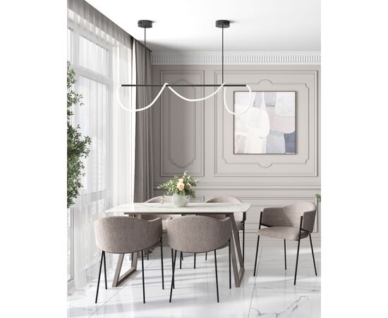 Стул обеденный Carmel серый, изображение 3 | Интернет магазин мебели и декора LifeDekor