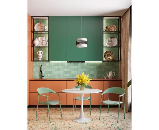 Стул Eila с подушкой пластик зеленый, изображение 4 | Интернет магазин мебели и декора LifeDekor