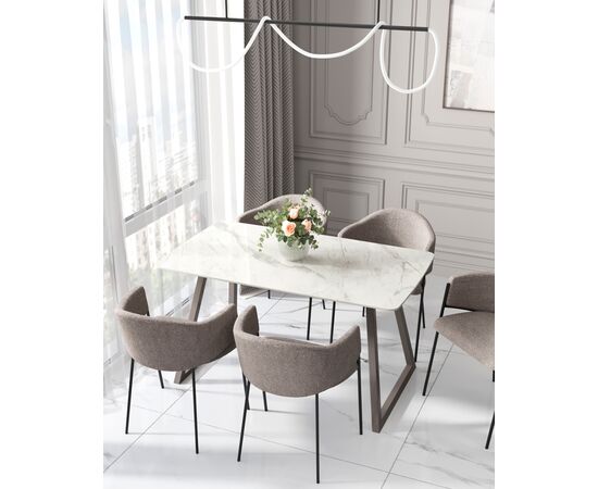 Стул обеденный Carmel серый, изображение 4 | Интернет магазин мебели и декора LifeDekor