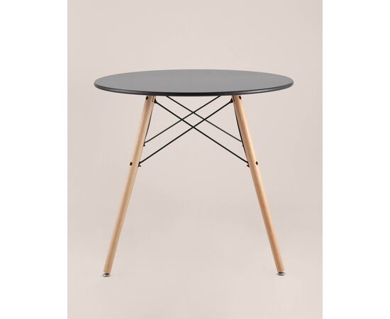 Стол круглый EAMES DSW NEW D=80 черный, изображение 6 | Интернет магазин мебели и декора LifeDekor