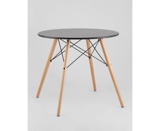 Стол круглый EAMES DSW NEW D=80 черный, изображение 2 | Интернет магазин мебели и декора LifeDekor