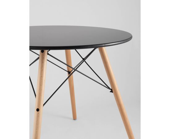 Стол круглый EAMES DSW NEW D=80 черный, изображение 9 | Интернет магазин мебели и декора LifeDekor