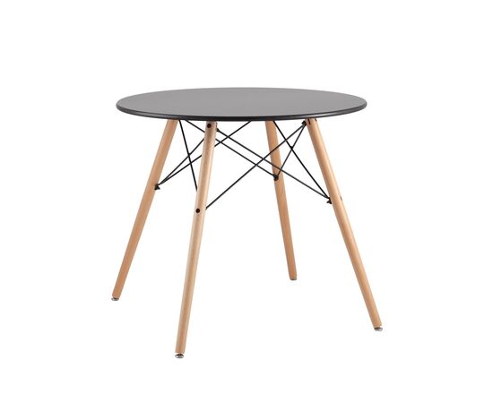 Стол круглый EAMES DSW NEW D=80 черный | Интернет магазин мебели и декора LifeDekor